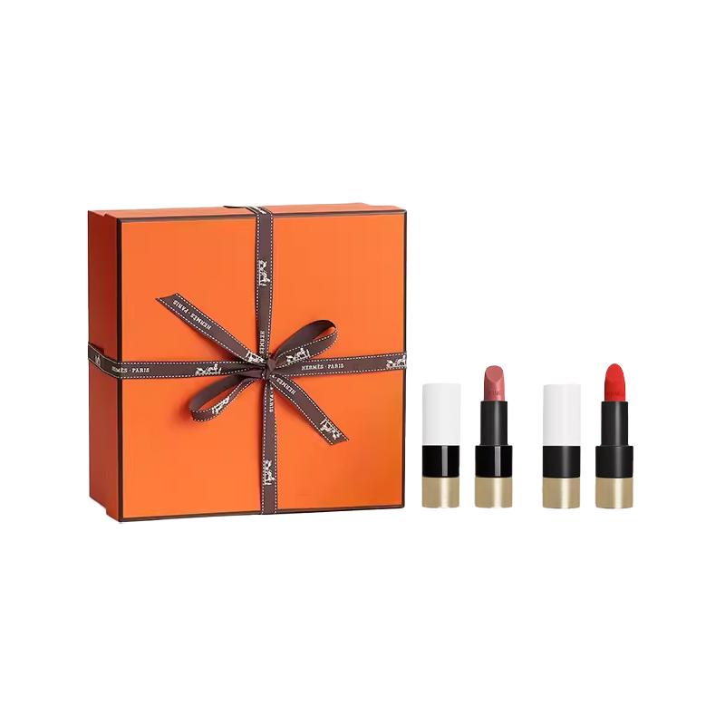 Hermes two-color gift box makeup set