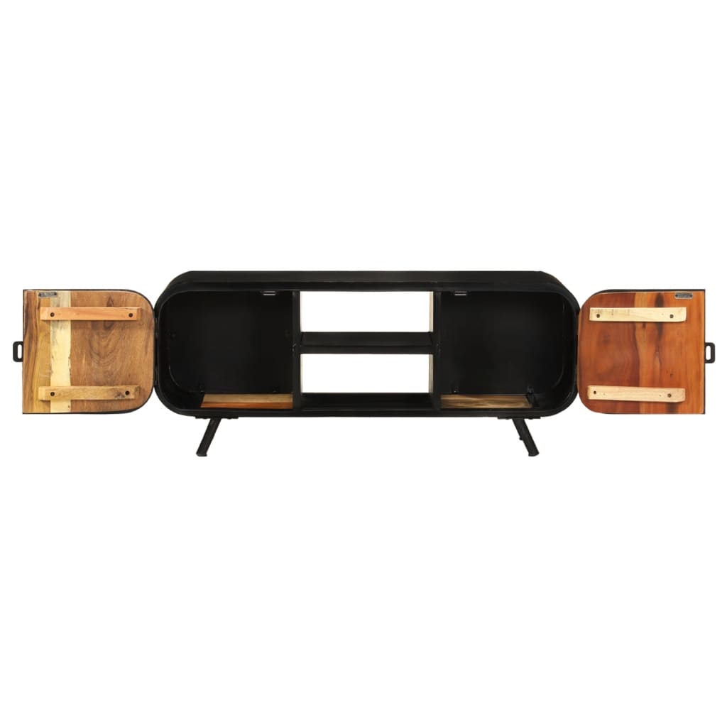 Vidaxl TV Cabinet, 110X30X45 Cm, Light Reclaimed Wood