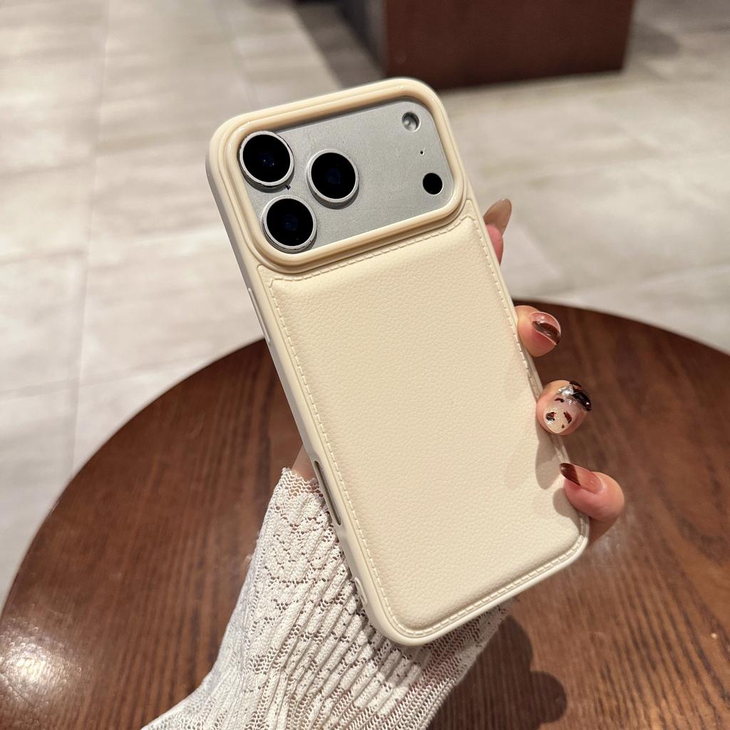 Phone Case for IPhone 17 Air 16 15 14 13 12 11 Pro Max Plus IPhone17 ProMax i17 Drum Cortex Plain Shockproof Bumper Cover