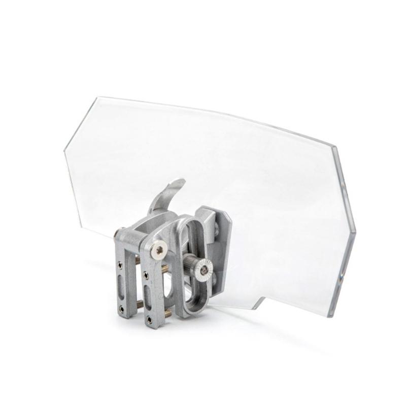 Motorbike Wind Deflector Motorcycle Windscreen Adjustable Clip On Windshield Extension Universal Easy Installations