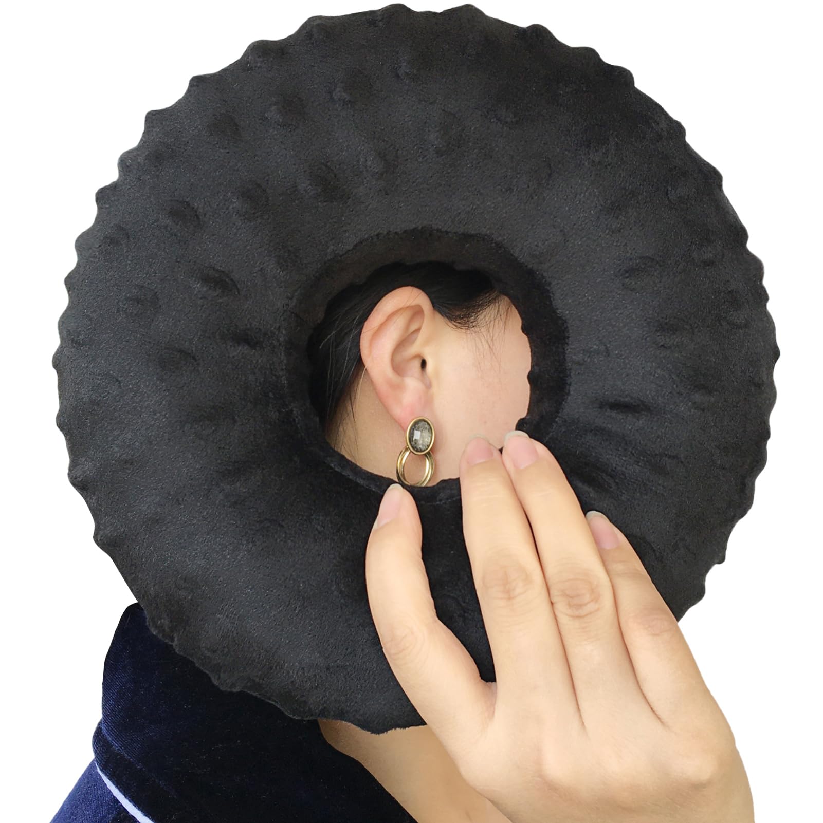 

Heal n Hope Пирсинг Пончик для Уха Облегчение Боли в Ухе для Бокового Минки Черная Подушка, Подушка, Боль в Ухе, КНХ, Сон, Давление, Сон, Наушники, Точка, серый