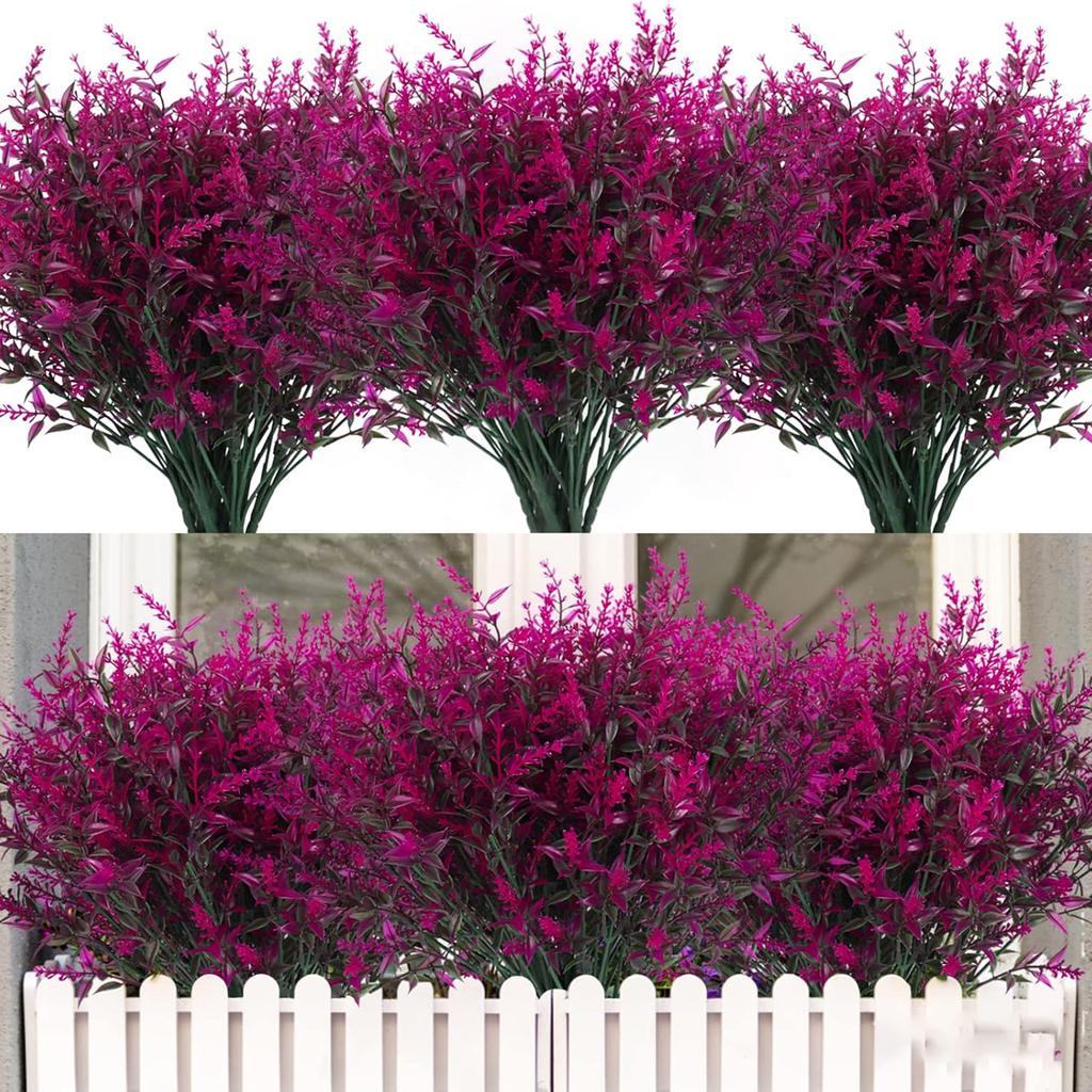 Artificial Flowers Plastic Lavender Fake Plants Grass Wedding Home vase Garden Decor DIY Gifts Photography Props Outdoor Bonsai