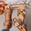 Summer new holiday slope heel with sandals casual versatile fashion platform beach shoes