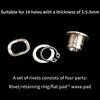 Motorcycle Floating Brake Disc Stainless Steel Live Rivets Anti Deformation Universal for Most Motorbike Modification Projects