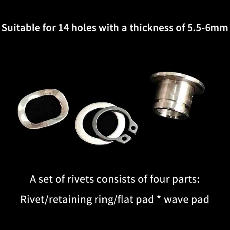 Motorcycle Floating Brake Disc Stainless Steel Live Rivets Anti Deformation Universal for Most Motorbike Modification Projects