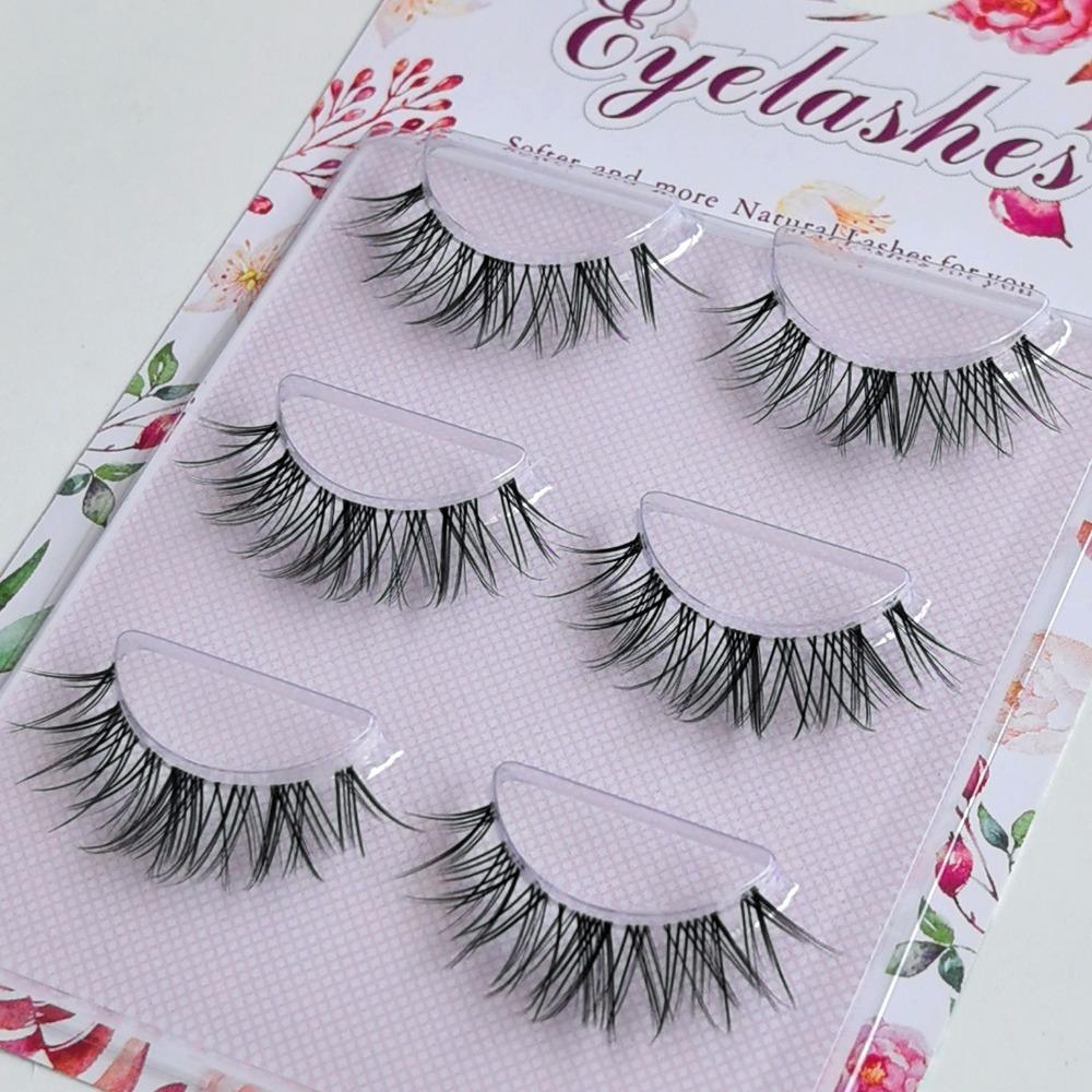 Natural Look Manga Lashes Japanese Cosplay Dramatic Anime Lashes New Faux Mink Lashes for Women