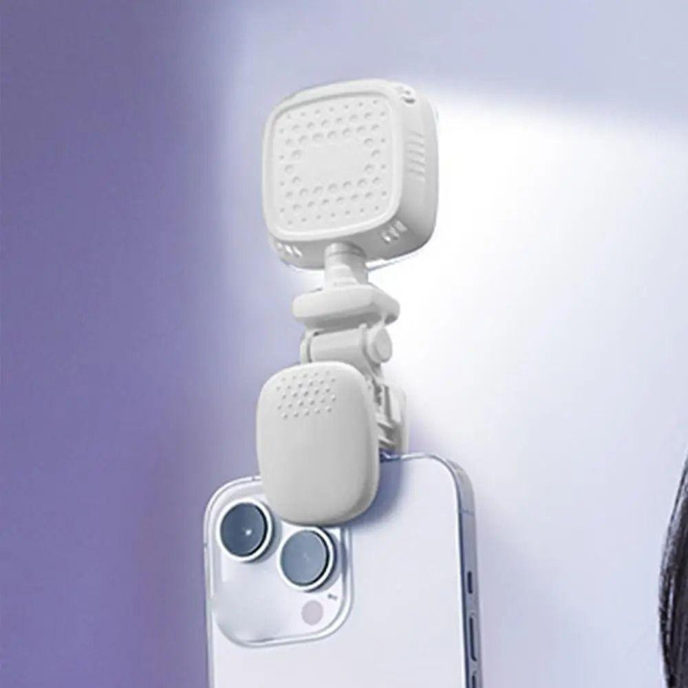 Adjustable Brightness Portable LED Selfie Light 3 Color Light Clamp Photography Light  Night