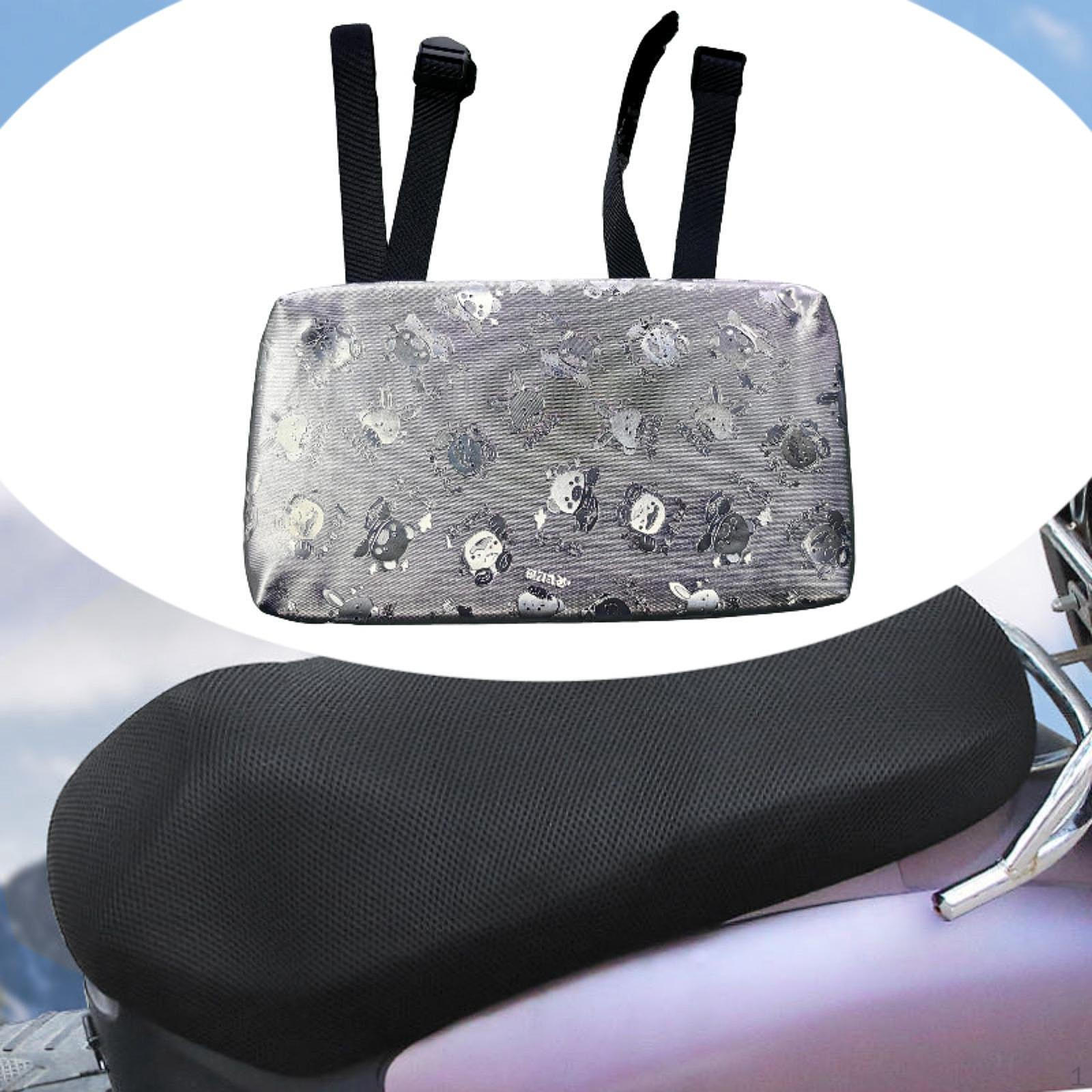 

Rear Saddle Cushion Seat Pad Soft Sponge PU Leather Easy Installation Universal Replacement Mountain серебряный