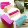 Toast Kuchen Kastenform Silikon Seifenform mit Holzbox Rechteckig Backen DIY Handgemachtes Werkzeug