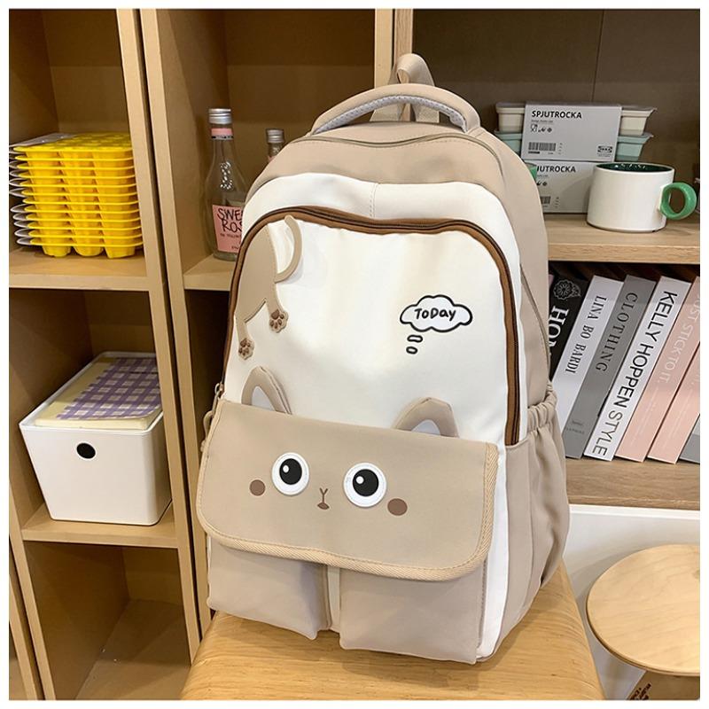 High Value, Fresh and Sweet, Cute Cat Backpack, Lightweight and Large-capacity Backpack for Junior High School Students