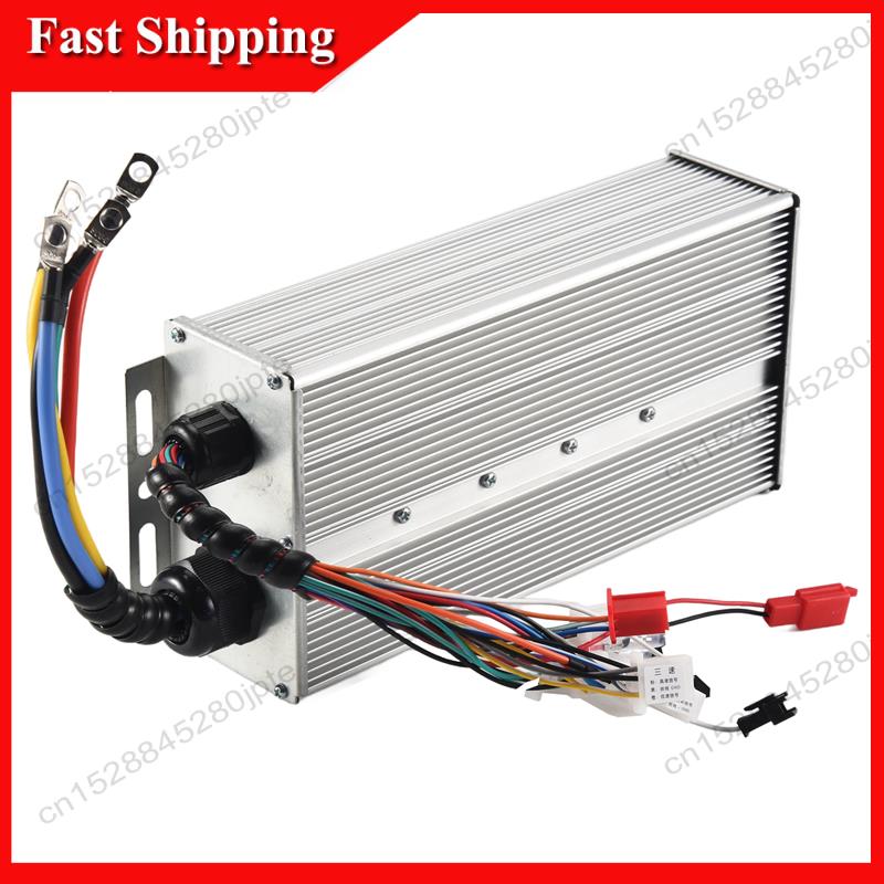 -ABUB 48V-72V 5000W Tricycle FOC Controller, Battery Car, Intelligent Brushless Motor Controller, Electric Car серебряный