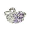 2026 Französischer Gradueller Wechsel Voller Diamant Schwan High-End Süß Kühl Ring Weiblich Nischen Design Temperament Schöner Ring