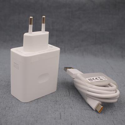 OPPO 80W SuperVooc Fast Charger EU Plug Power Adapter For Find X5 X3 Pro Reno 5 6 7 Pro Find X3 K9 K7 A95 A72 A53 Type C Cable