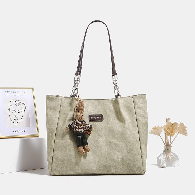 

Large-Capacity Bag Women S Versatile High-End Sense Large Bag Commuting To Work Underarm Portable Tote Bag зелёный