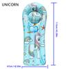 Children Inflatable Floating Row PVC Cartoon Unicorn Fruit Pattern Water Hammock Swimming Pool Air Mattress Water Sport Play Toy