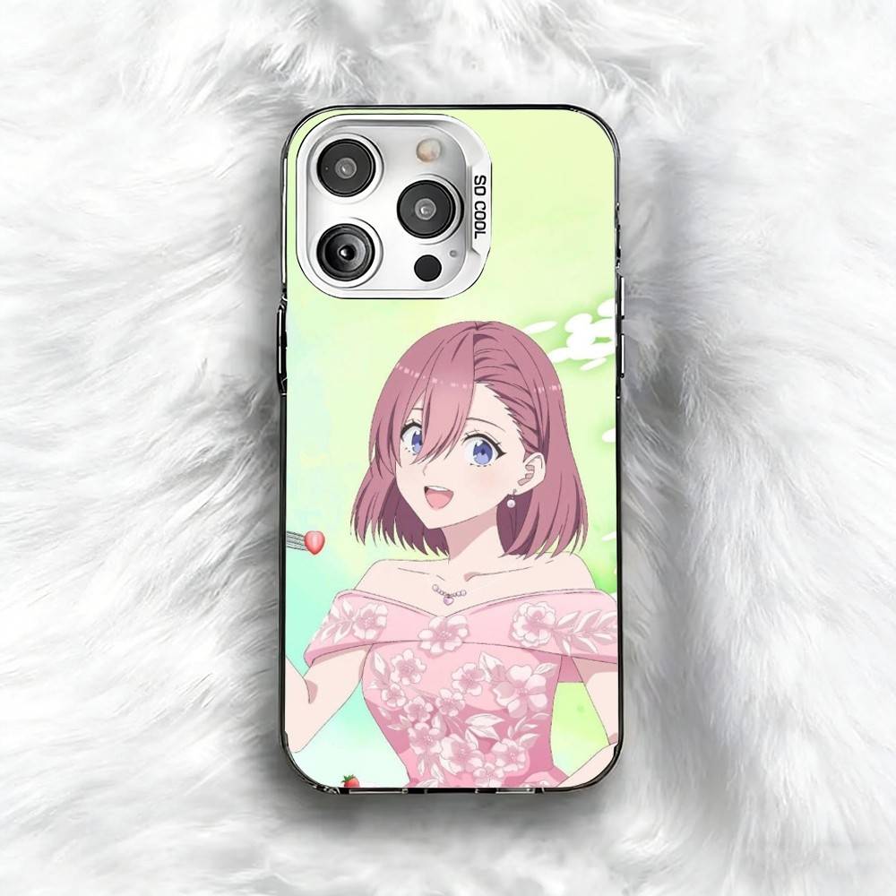 2.5 Dimensional seduction Amano Ririsa Phone Case For iPhone 16 17 15 14 12 13 Pro Max Black Color Shockproof Cover