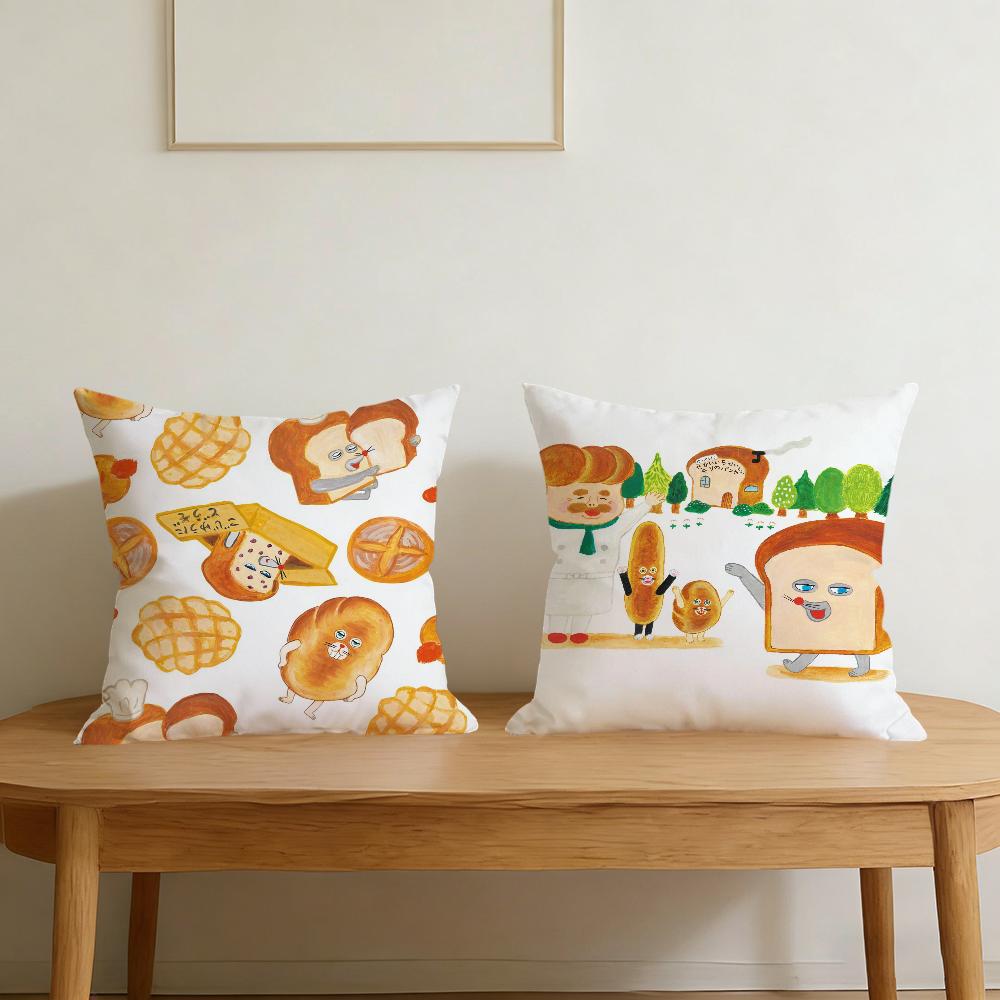 B-bread Cute T-thief Cushion Cover For Pillow Printing Sofa Decoration Home Car Room Coffee Shop Office Nordic Simplicity