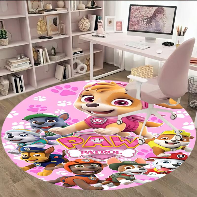 1pc Paw30 Carpet, Round Rug, Comfortable, Suitable for Entryways, Living Rooms, Office, And Bedrooms, Christmas Decoration