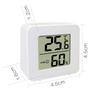 Mini LCD Digital Thermometer Hygrometer Easy Read LCD Display Indoor Humidity Temperature Monitor for Study Room Dorm
