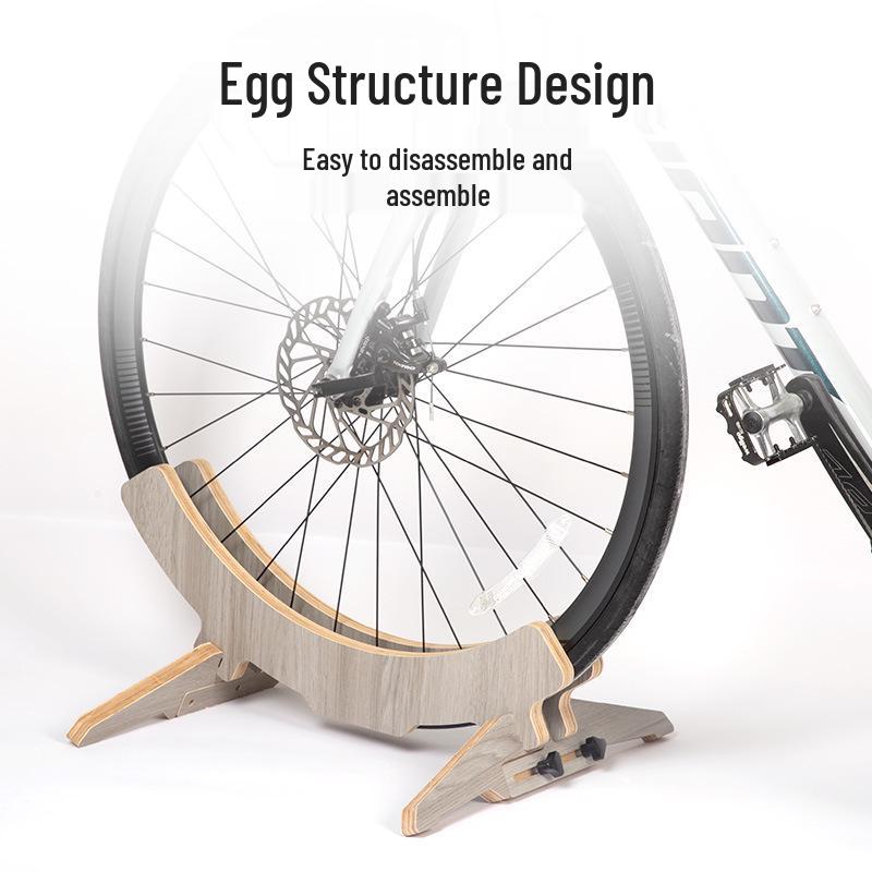 Retro Adjustable Bicycle Kickstand and Wood Display Stand for Mountain Bikes