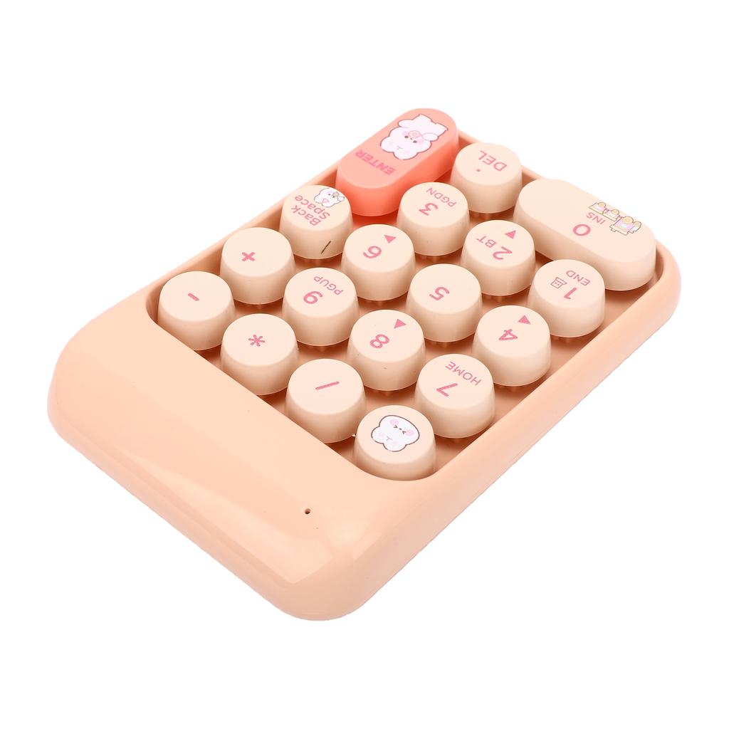 Wireless Number Pad 18 Key 2.4G Numeric Keypad Financial Accounting Numpad Keyboard for Home Business Work