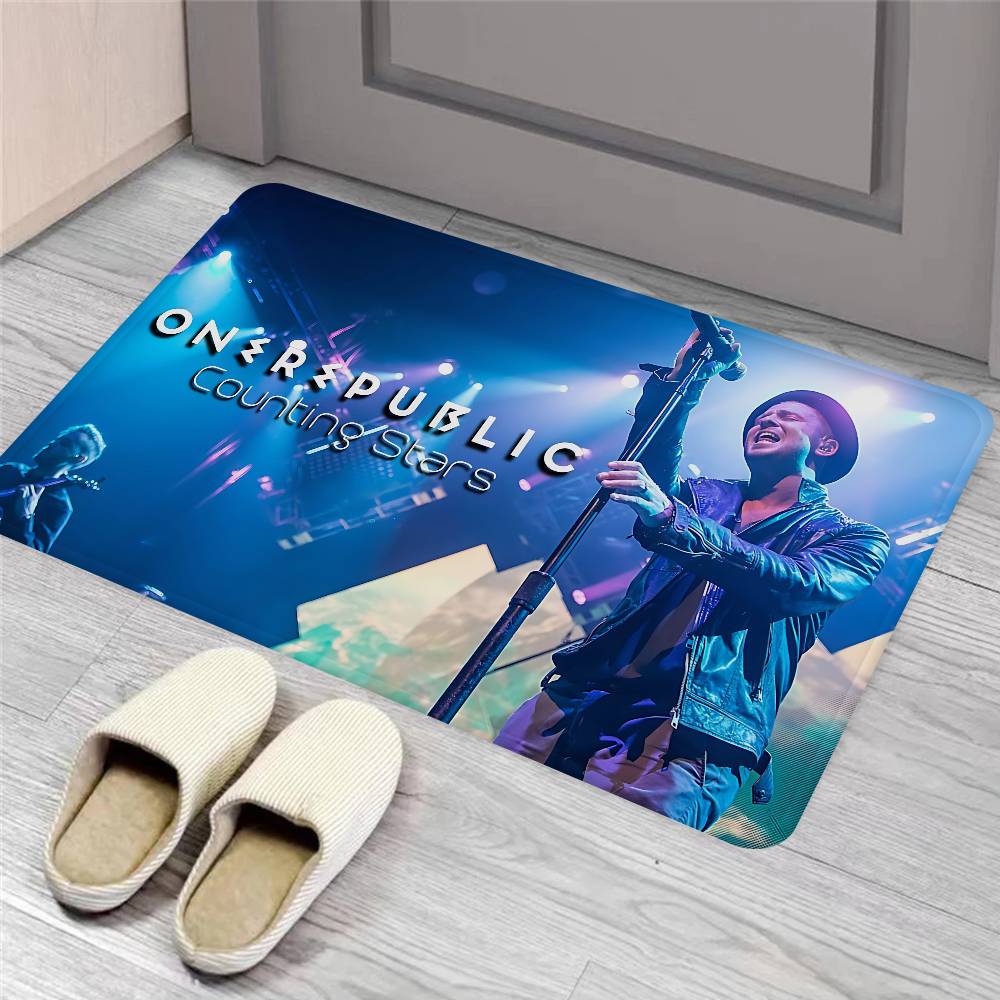 Pop Rock Band O-Onerepublic Floor Mat INS Style Soft Bedroom Floor House Laundry Room Mat Anti-skid Household Carpets