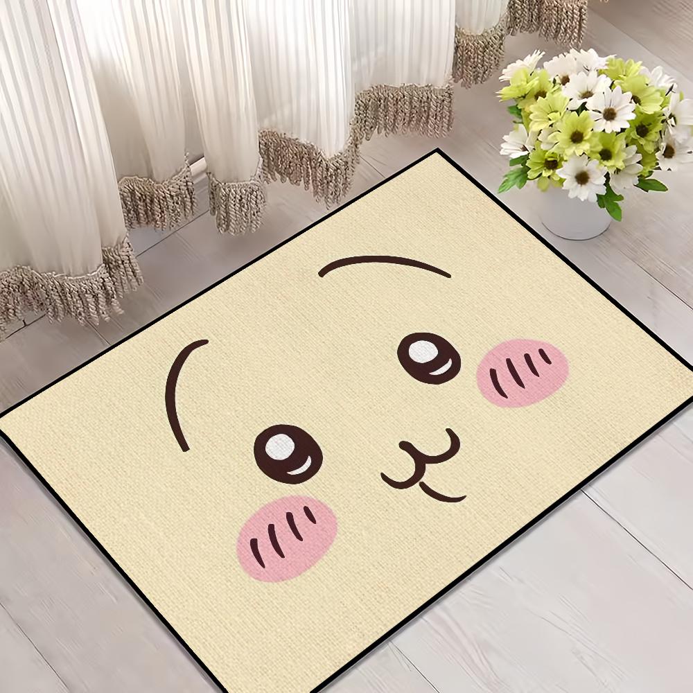 

Cartoon Cute U-Usagi Bunny Face C-chiikawaES Door Mat For Decoration Room Decor Carpet Entrance Welcome Bath Kitchen Rug SJR40x60CM