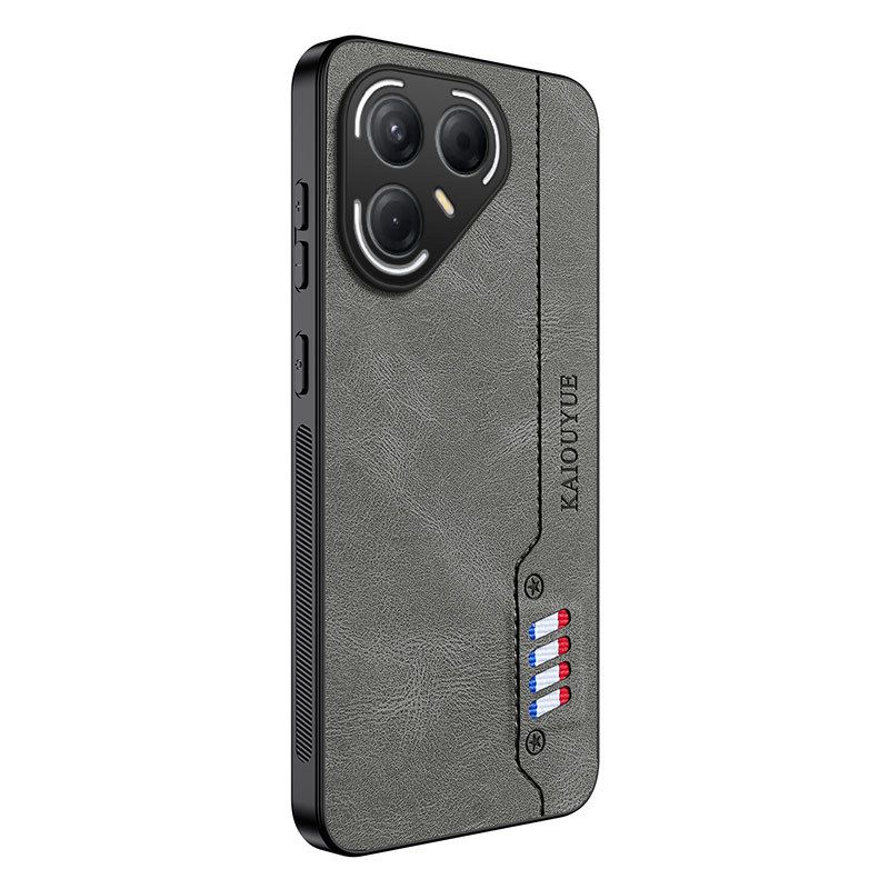 For Tecno Pova7 Ultra Case Luxury Vintage Nappa Leather Soft Edge Cover For Tecno Pova7 Pro Shockproof Bumper Funda
