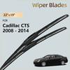 2x For Cadillac CTS 2008 - 2014 2012 2010 2009 Accessories Natural Rubber Front Wiper Blade Windshield Windscreen Window Brushes