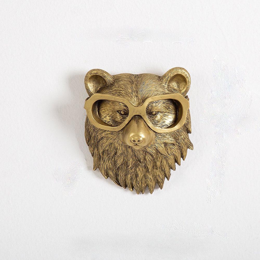 Antique Bronze Animal Pendant Wall Hanging for Home Decor