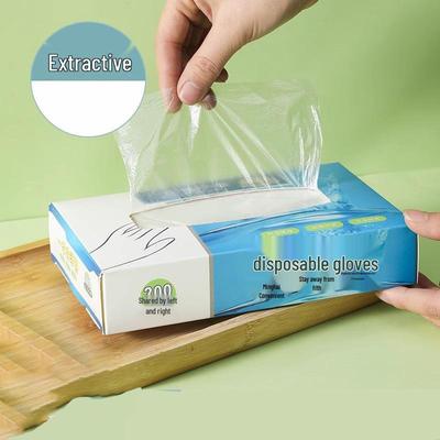 Jednorázové rukavice z PE potravinářské kvality: Zesílený, Odolný proti opotřebení, Průhledný - Ideální do kuchyně a na domácí práce.