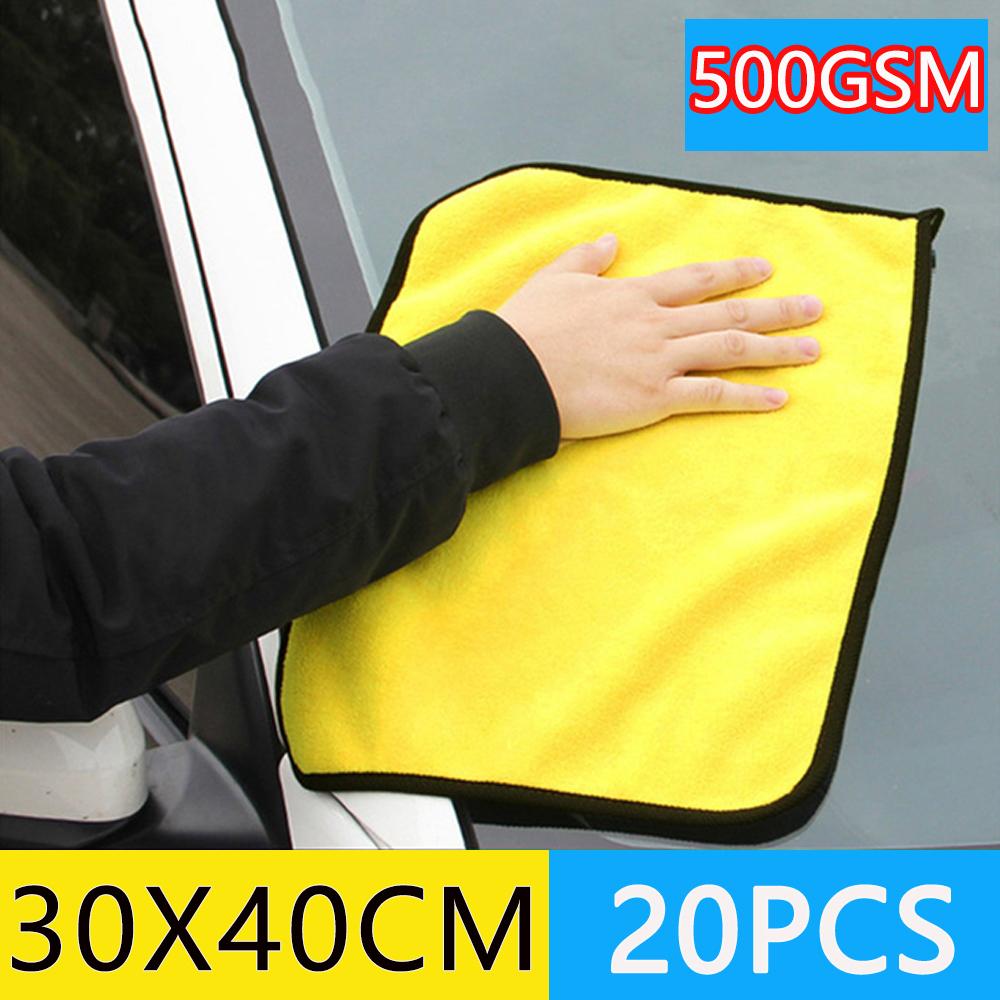 3/10/20pc Truck Car Wash Towel Thickened Absorbent Microfiber Towel Car Cleaning Dry Cloth Car Care Cloth Car Wash Rag