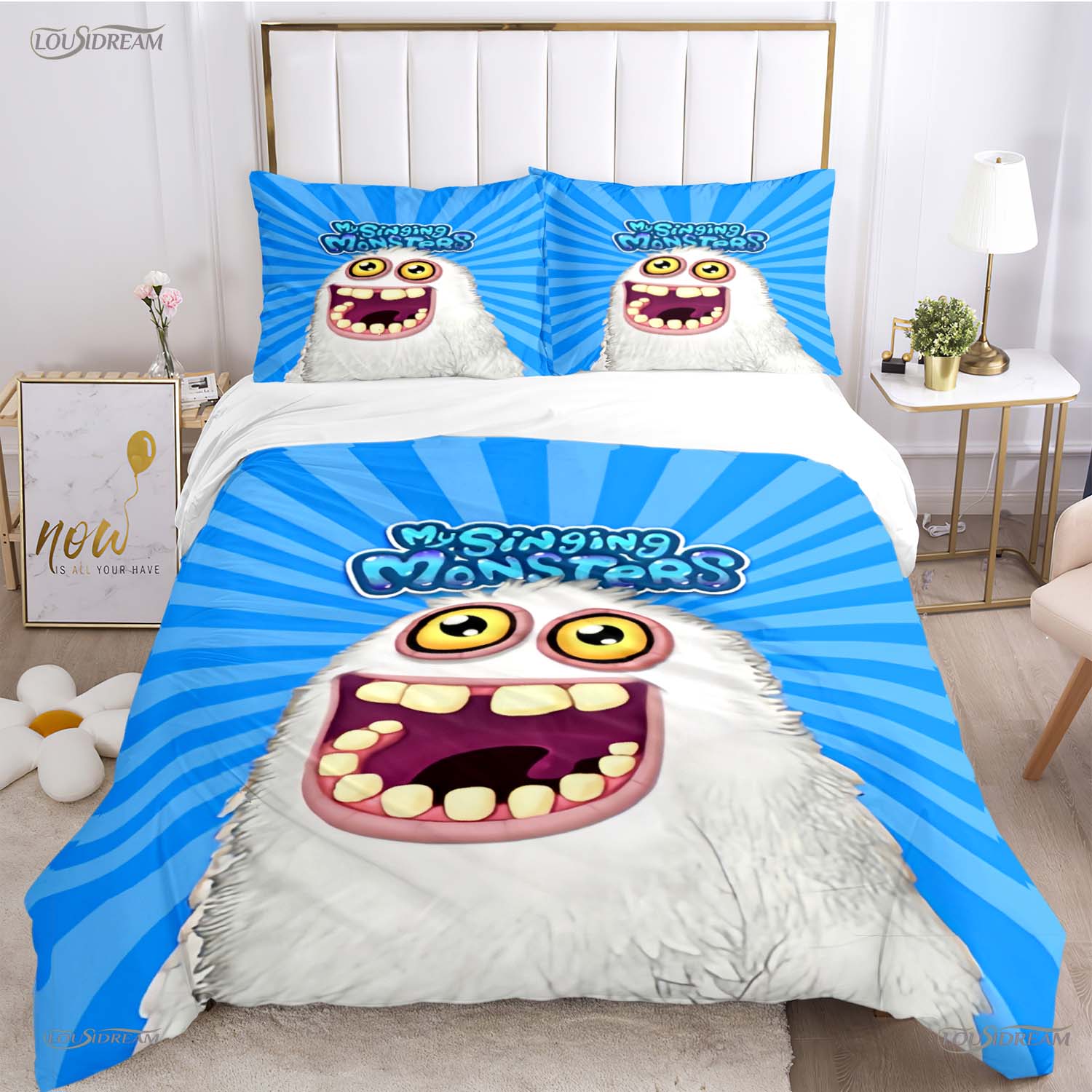 

Funny My Singing Monster All Season Duvet Cover Comforter Bedding Sets Soft Quilt Cover and Pillowcases Single/Double/Queen/King 135x200cm