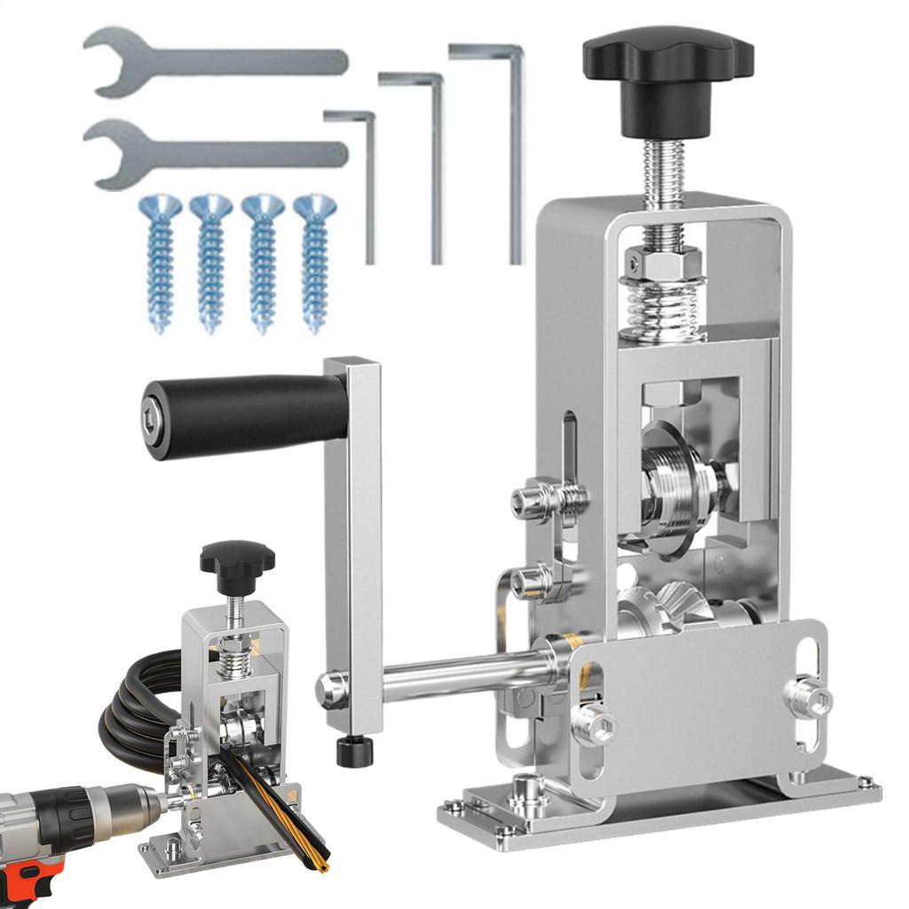 Electric Wire Stripper Machine Wire Stripping Electric Machine With Hand Crank Cable Management Heavy Duty Tool Ergonomic For