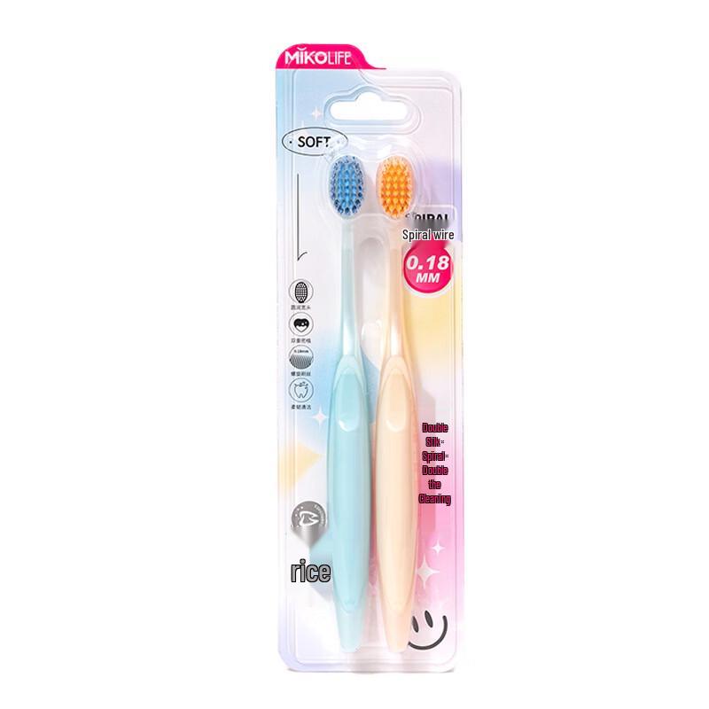 Mi Ke Adult Couple Soft Bristle Toothbrushes (4-Pack)