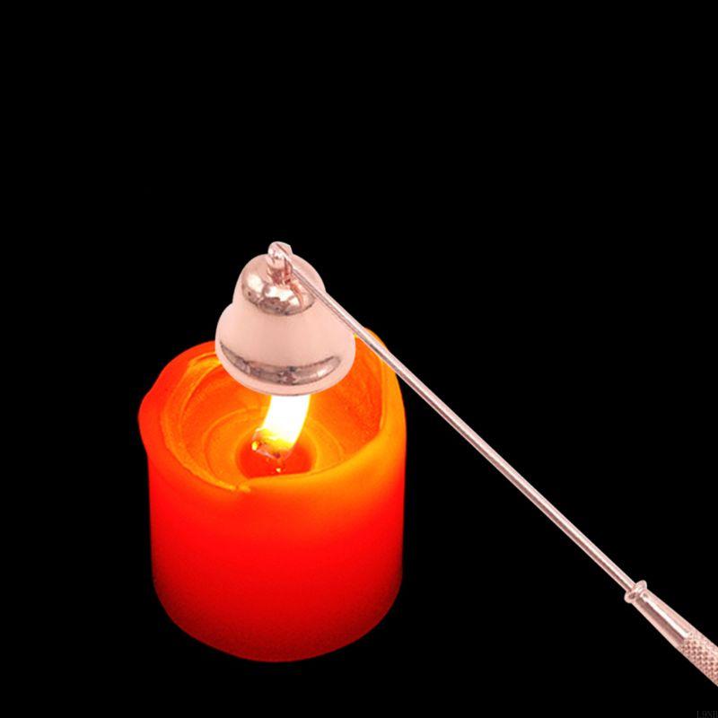 4-teiliges Zubehör-Set Löscher Dochtschere Dochtlöffel Ablage Schale Schere Schneider