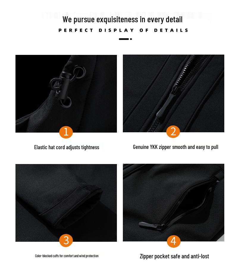 Windproof Jackets: Men's & Women's Hooded Softshell for Mountaineering & Outdoors.