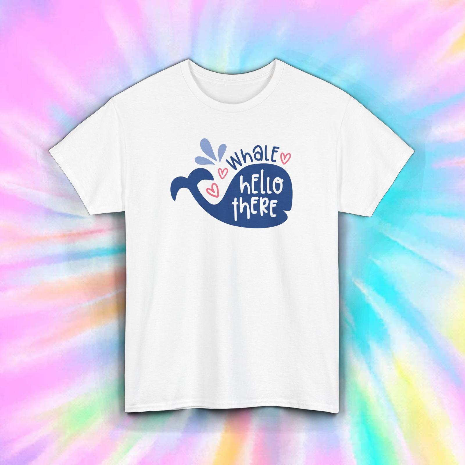 Whale Hello There Cute Ocean Lover Pun Gift T-Shirt Mens Womens Tees Top S-5XL M