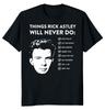 NEW LIMITED Rick Astley Funny Music Novelty Heavy Cotton Tee Unisex T-Shirt