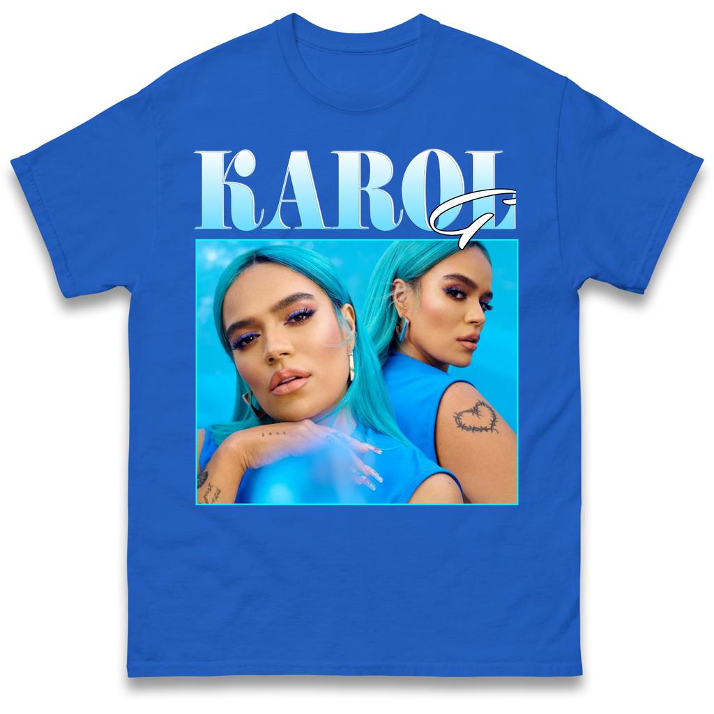 Karol G Collage Graphic TShirt Unisex Unisex Reggaeton Singer Fan Casual Short Sleeve Cotton Tops