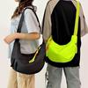 Casual Trend Nylon Bag Women's New Urban Simple Large-capacity Single Shoulder Oblique Span Commuter Dumpling Bag
