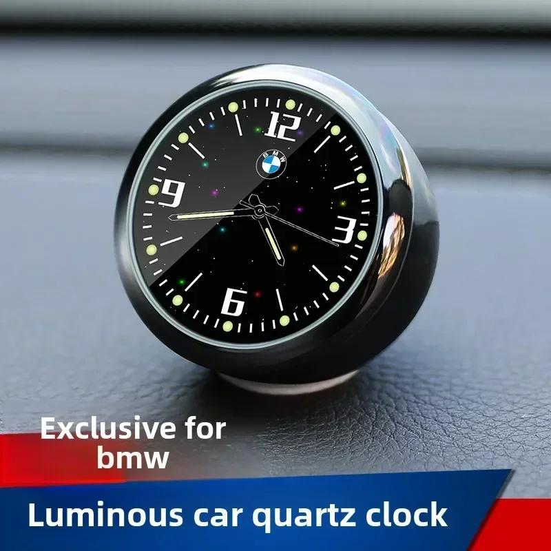 BAAY1 Car Sticker For BMW Car Interior parts mini Clock Watch Auto Electronic Quartz Watch For BMW M E46 E90 E60 F30 F10 E39 E36 F20