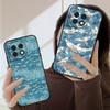 Cartoon Blue Shark For Oneplus 8T 9 9R 10 Pro 11 12 13 13R 5G ACE 5 Nord2 4 CE 3 4 Lite N20 SE N200 silicone soft phone case