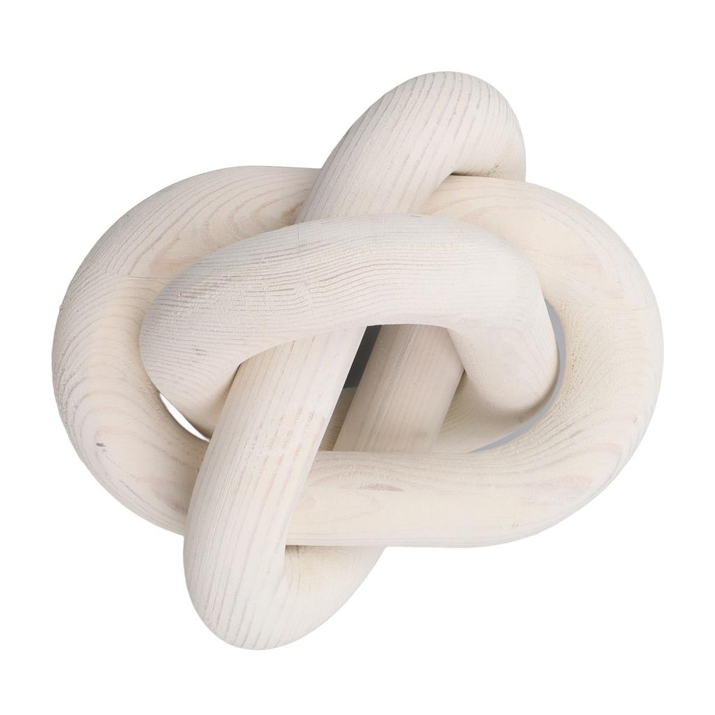 Decorative Wood Chain 3 Link Wood Chain Link Decorations for Home Living Room Coffee Shop White