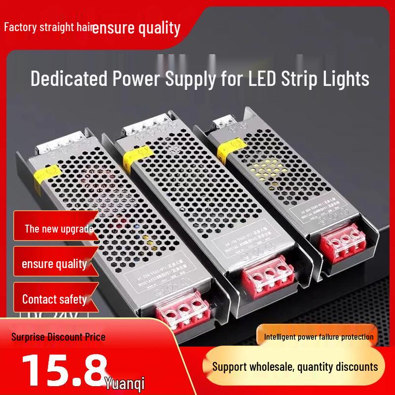 LED Strip Driver 24V 100W Low Voltage Power Supply Transformer DC Switch