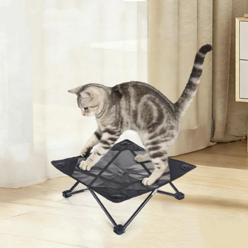 Raised Mesh Elevated Dog Bed,Cat Bed,Breathable Puppy Sleeping Cot Pet Bed For Indoor Outdoor Camping Garden Balcony.
