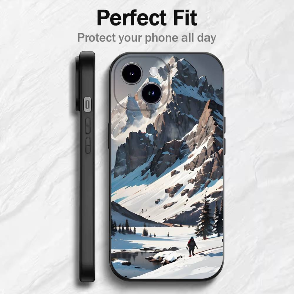 Sacred Mount Everest   Phone Case For 17 16 15 14 13 12 11 Mini XS XR X 6S 6 Pro Max Plus Black Soft Cover