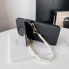 Pearl Strap Case For Samsung Galaxy S26 S24 FE S25 S23 Ultra S21 S22 Plus Wallet Card Flower Crossbody Cord Lanyard Bag Cover