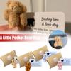 Mini Plush Bear Bear Hugs Bear Ornaments Cute Small Pocket  Home Decor