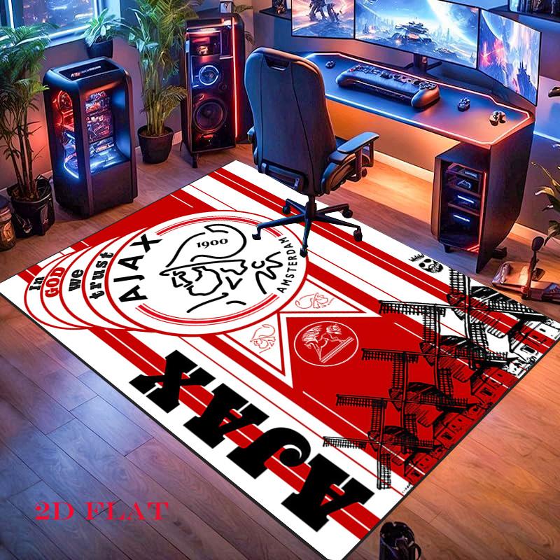 Ajax Logo Carpet Rug for Living Room Bedroom Home Sofa Decoration,Kids Play Nonslip Floor Mat
